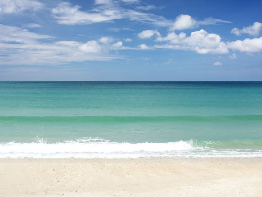 Perto da praia, toalhas de praia