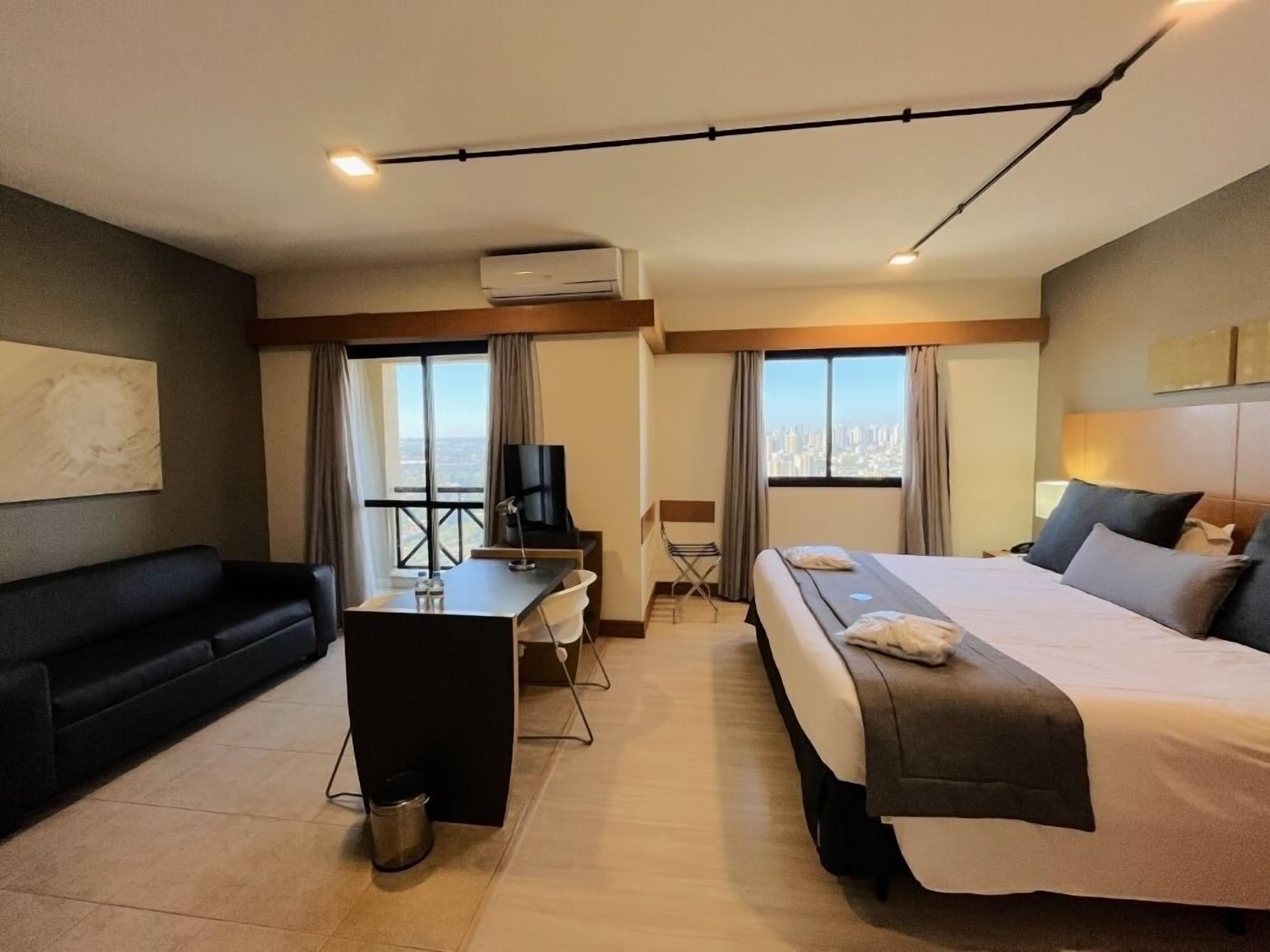 Minibar, in-room safe, desk, laptop workspace