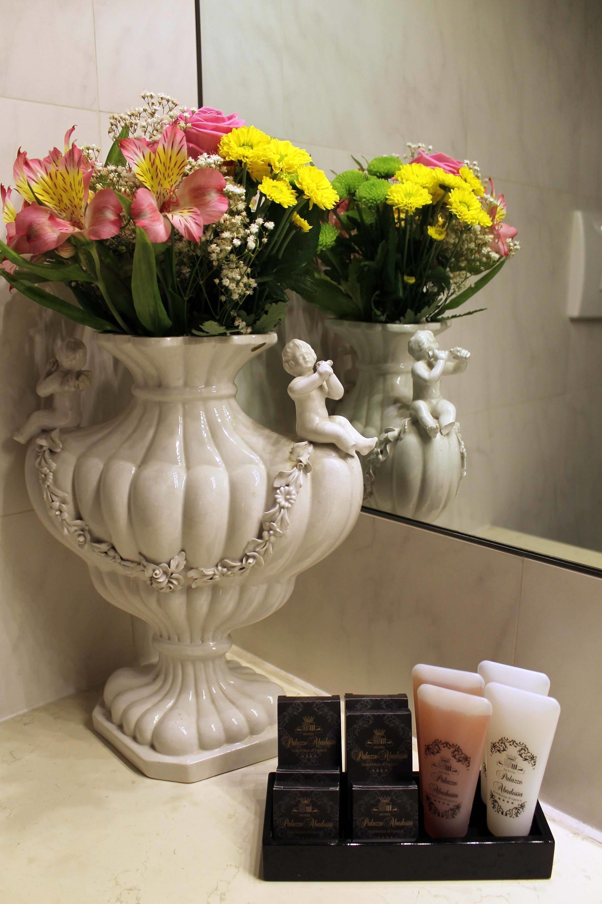 free toiletries, hair dryer, bathrobes, slippers