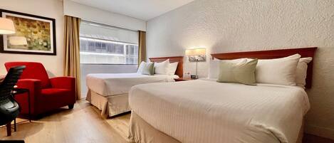 Comfort Room, 2 Double Beds | Premium bedding, down duvets, in-room safe, desk