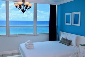 Ocean View, Kitchenette, 2 Queens | Down comforters, pillowtop beds, minibar, in-room safe