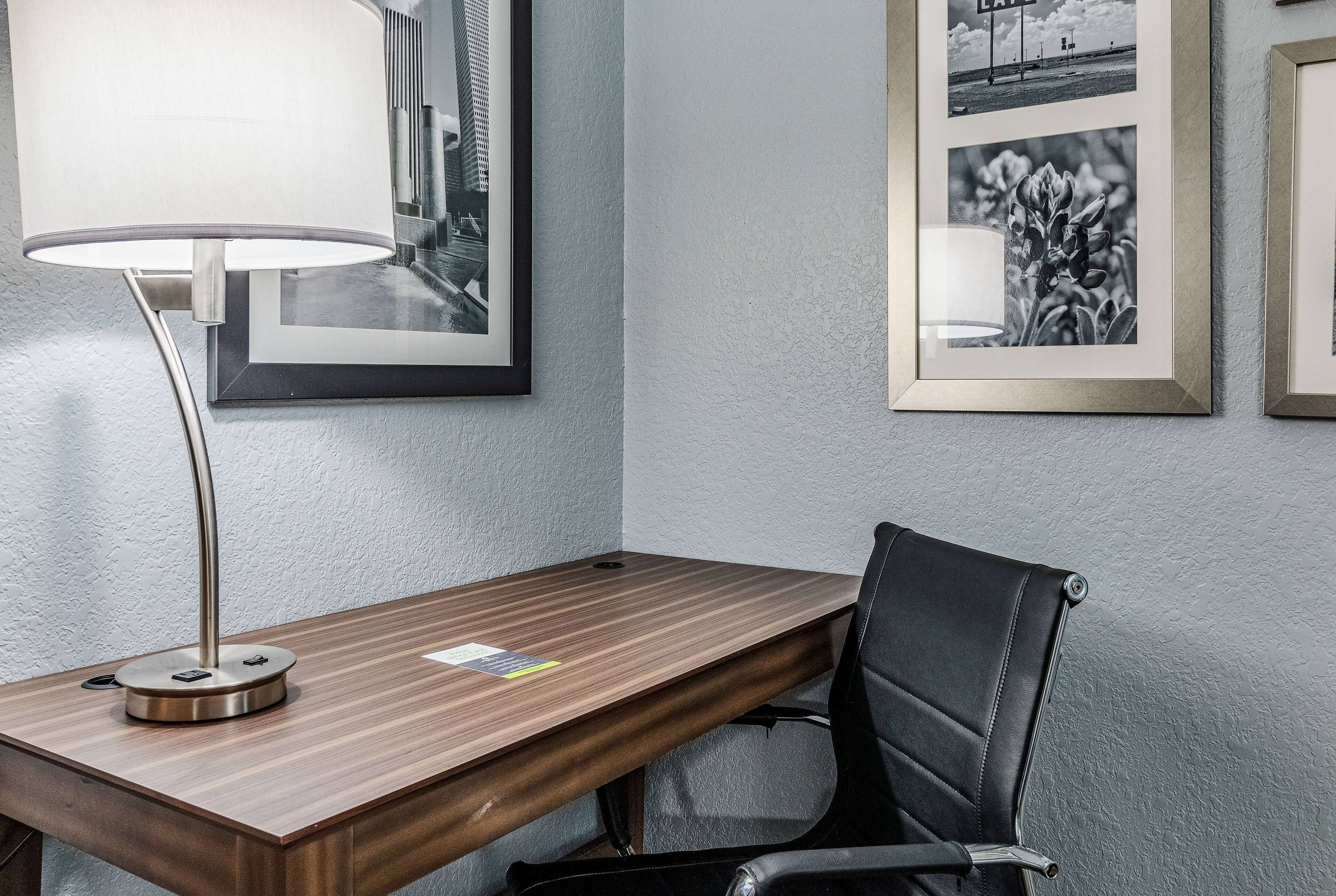 premium bedding, desk, laptop workspace, iron/ironing board