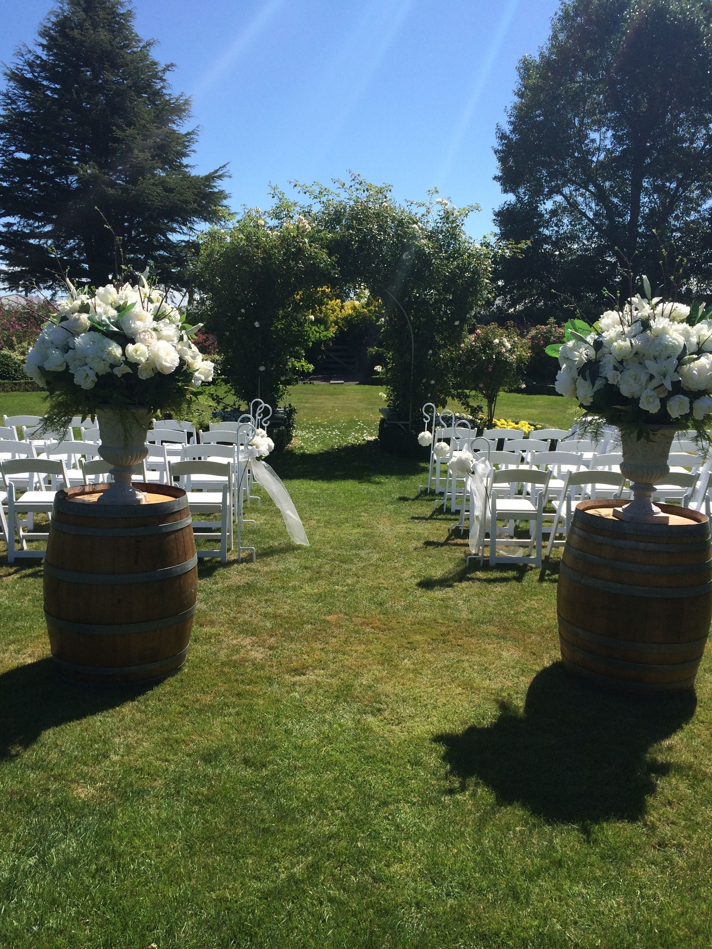 outdoor wedding area