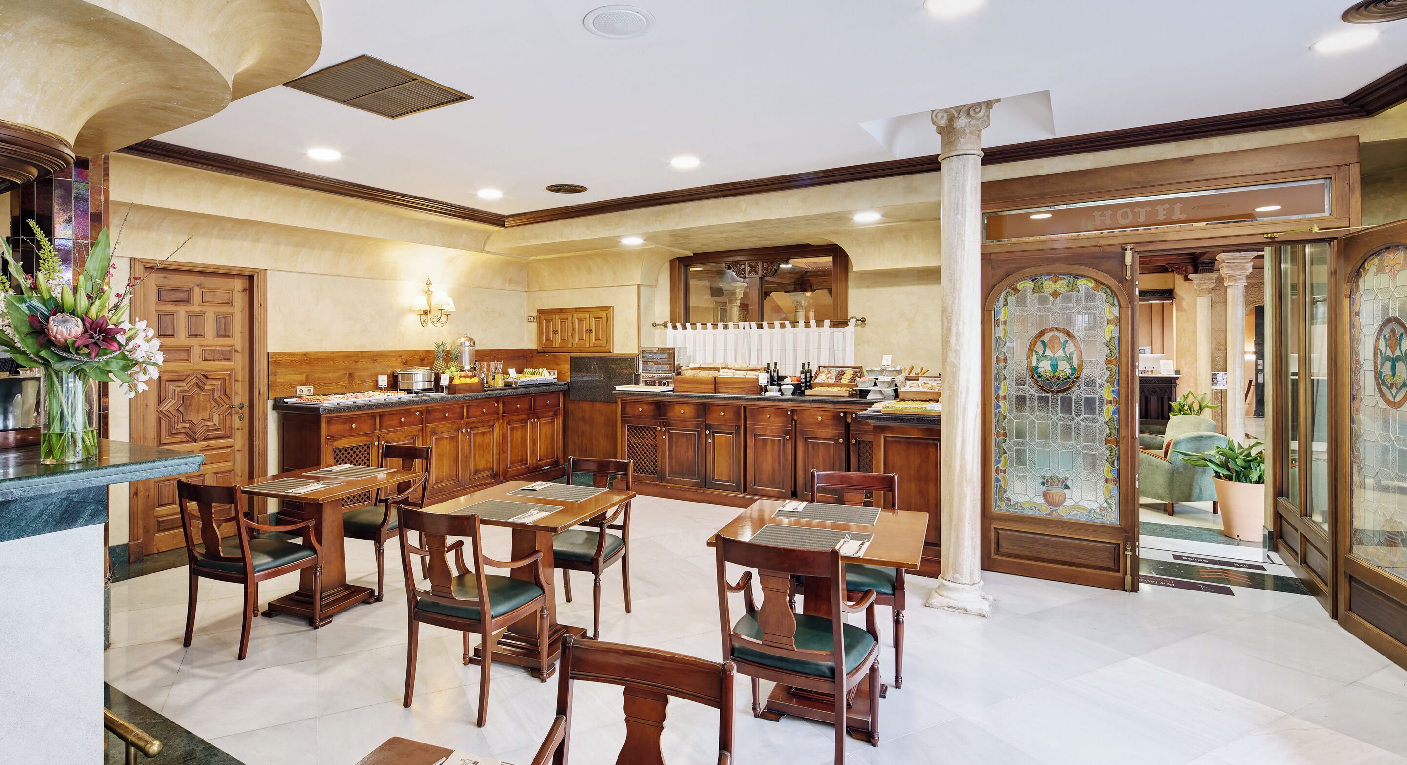 daily buffet breakfast (eur 13 per person)