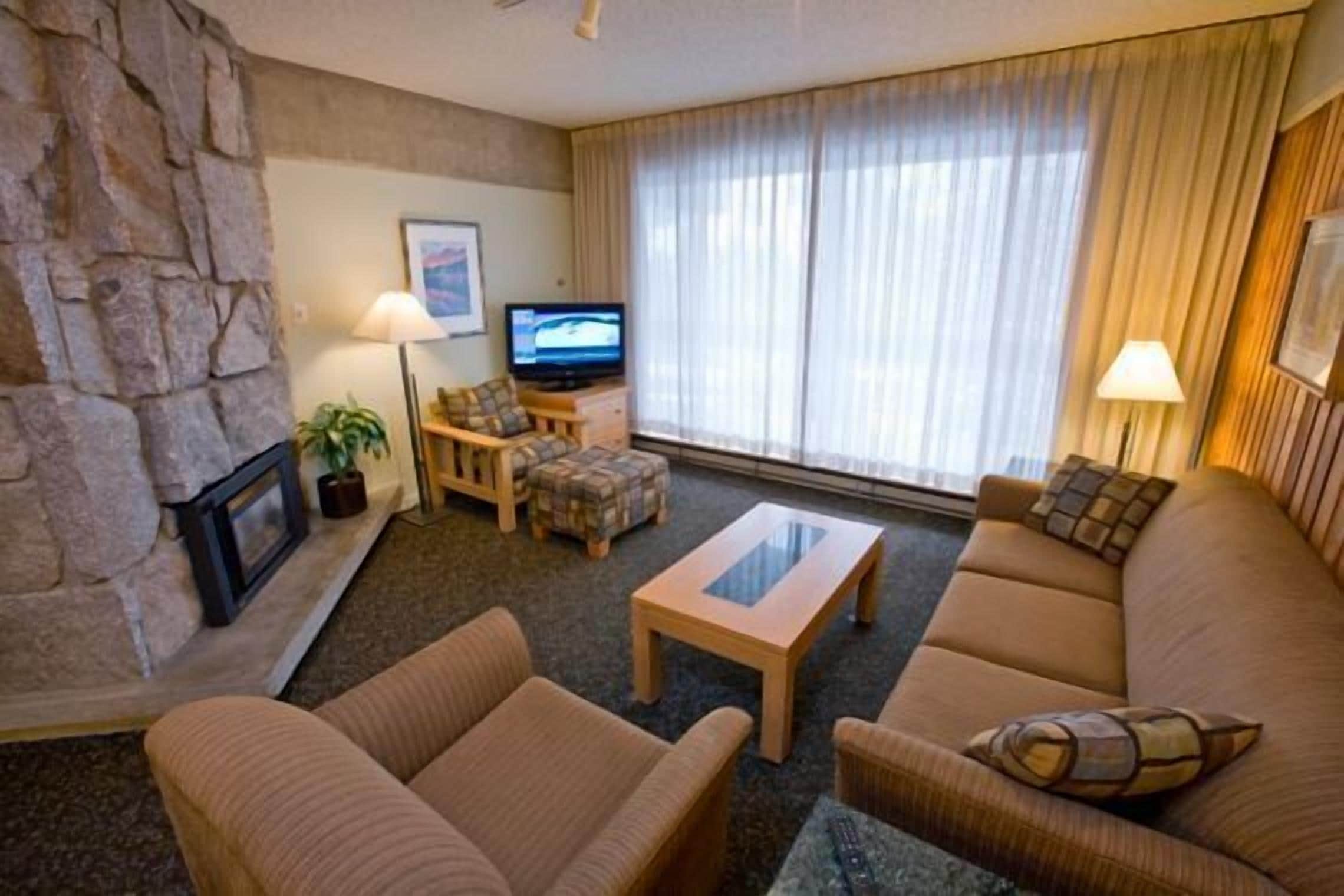 standard studio, kitchen, mountain view | living area | 32-inch flat-screen tv with cable channels, tv