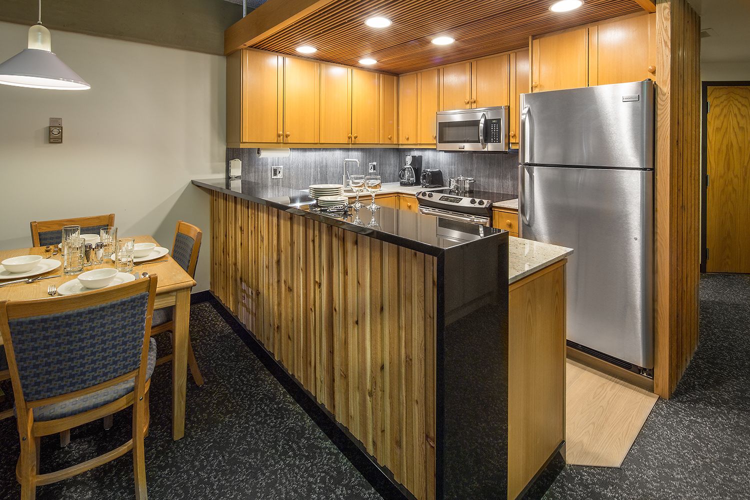 standard studio, kitchen, mountain view | private kitchen | fridge