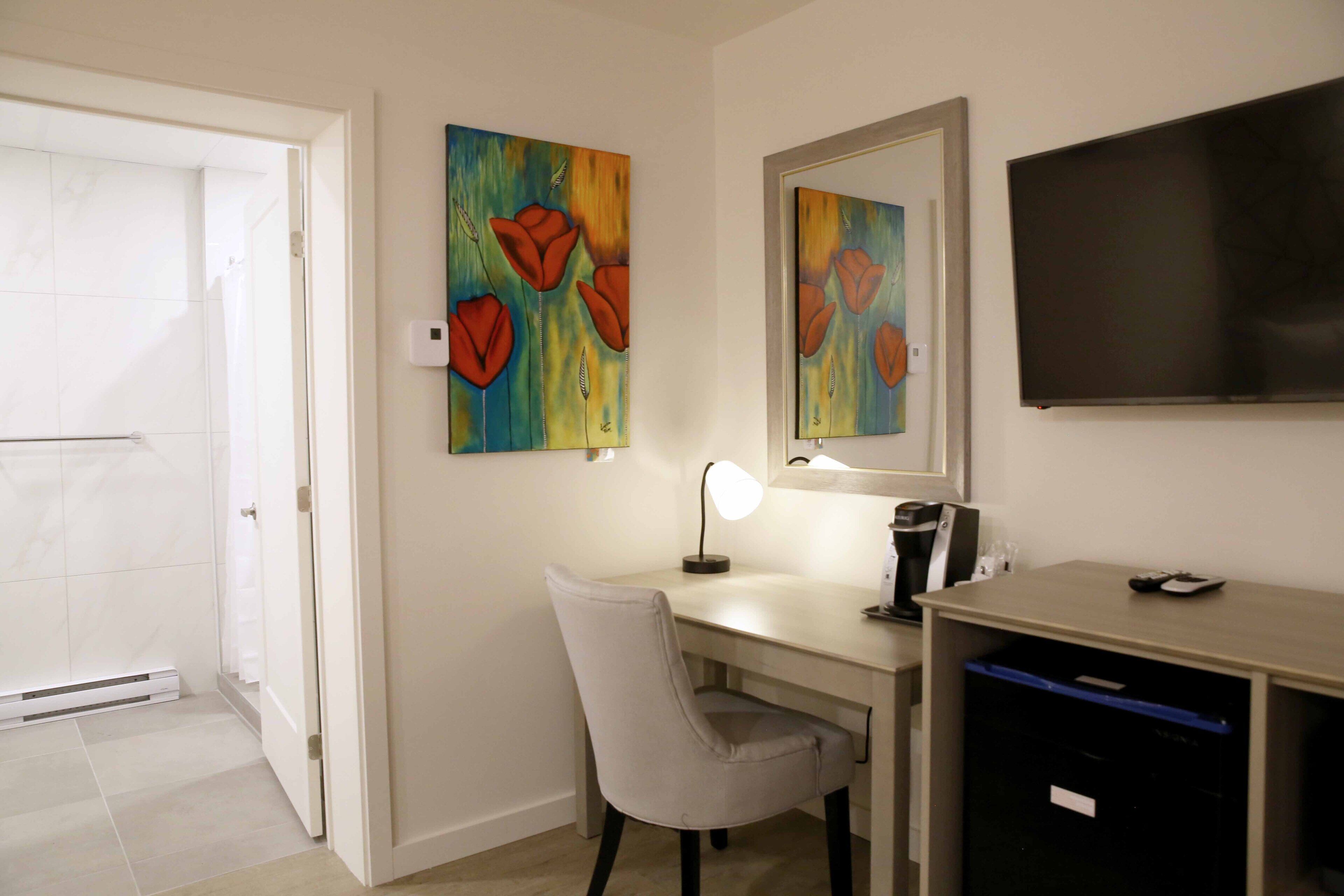 deluxe plus two double bedroom | desk, blackout curtains, soundproofing, iron/ironing board