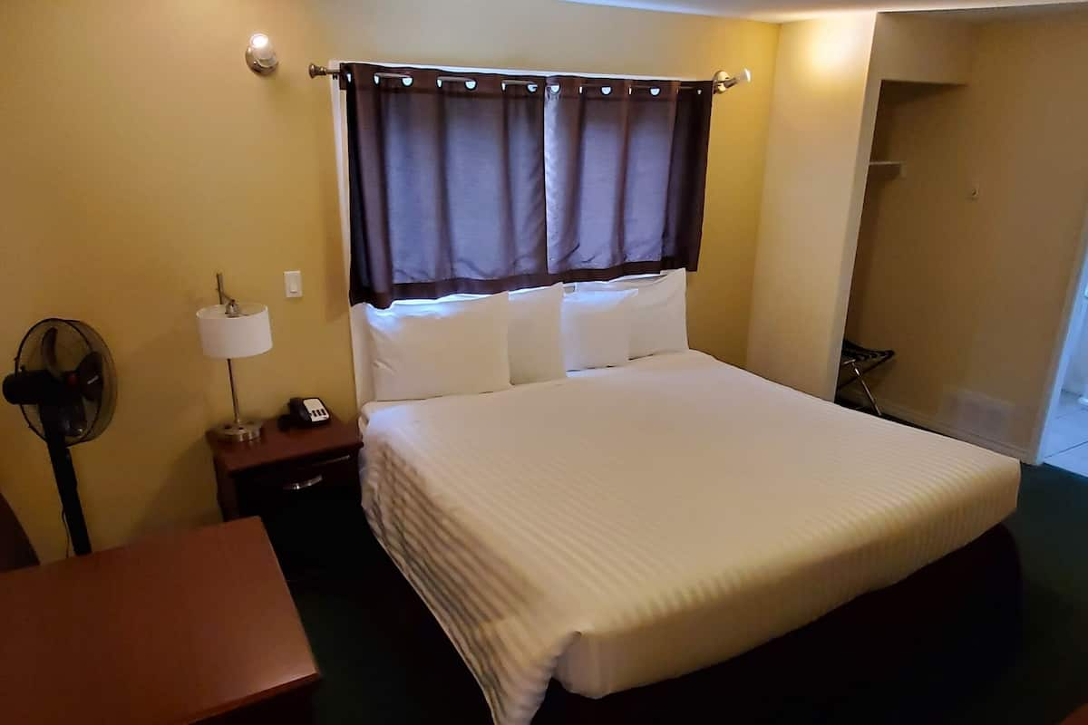 Standard Room, 1 Queen Bed | Iron/ironing board, free WiFi, bed sheets