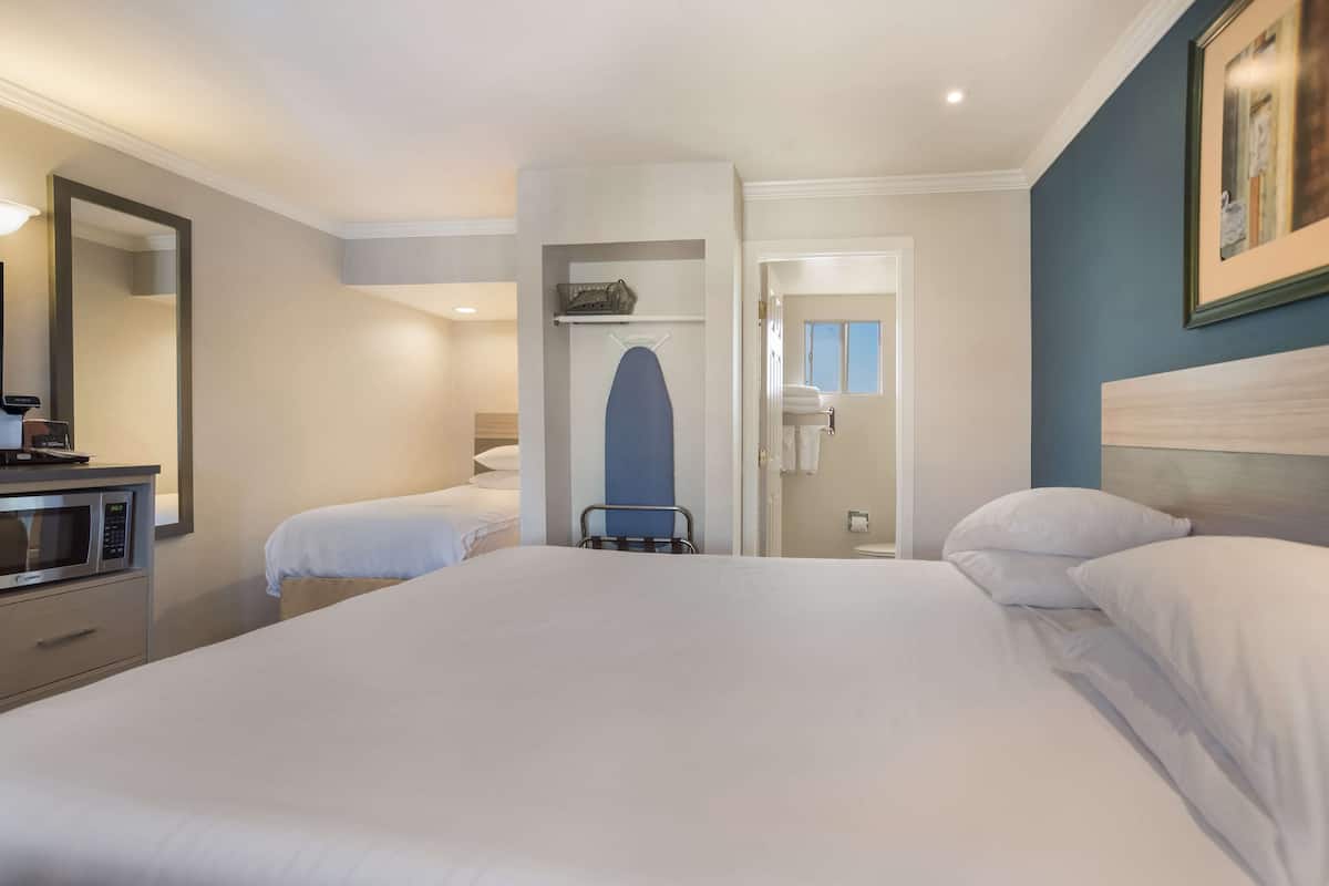Standard Room, Multiple Beds, Non Smoking, Refrigerator & Microwave | Desk, blackout drapes, iron/ironing board, free cribs/infant beds