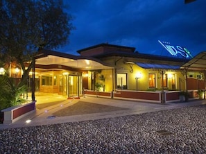 Front of property – evening/night