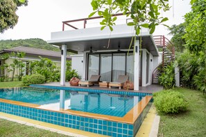 2 Bedrooms Pool Villa | Minibar, in-room safe, desk, blackout drapes