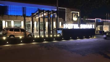 Front of property – evening/night