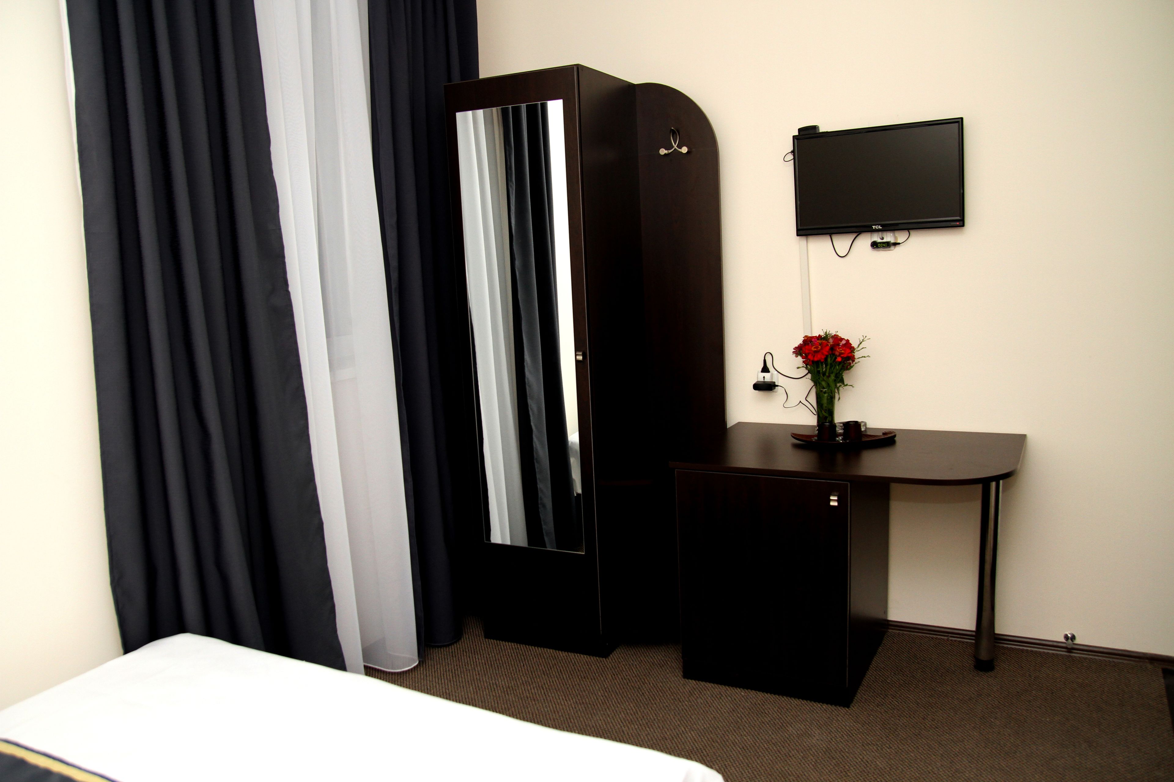 Minibar, in-room safe, desk, laptop workspace