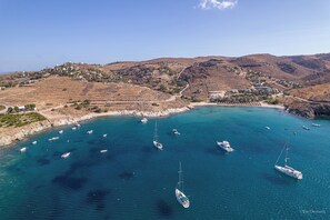 Aerial view - Porto Koundouros Beach and Villas (Kea)