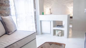 Villa, 1 chambre | Coin séjour