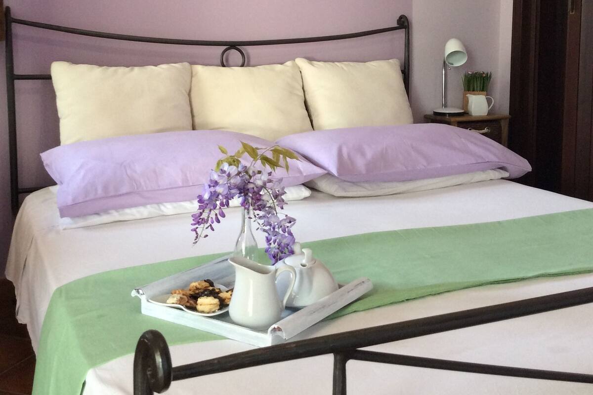 Romantisches Doppelzimmer, 1 Schlafzimmer, Gartenblick