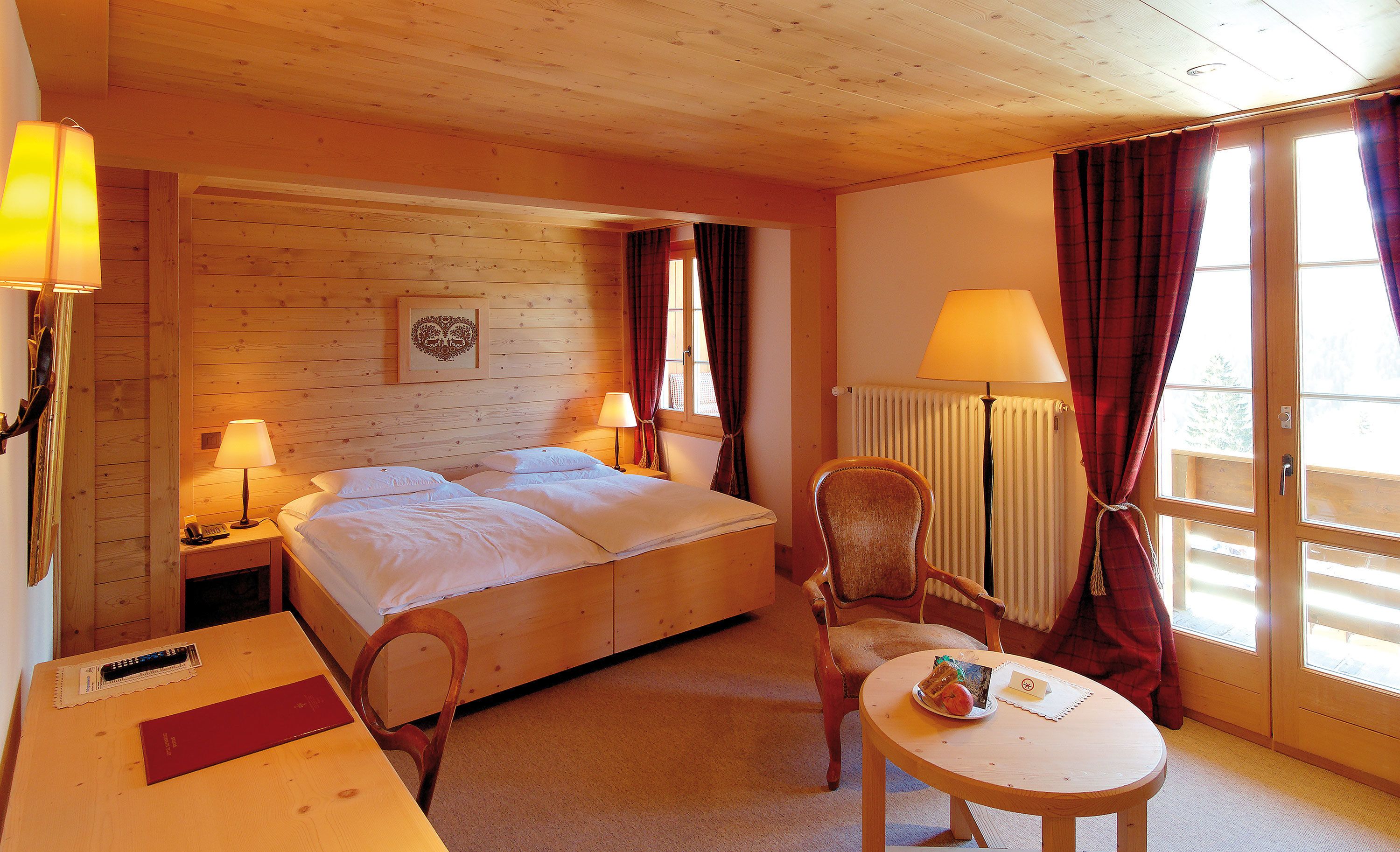 Chambre Supérieure avec lits jumeaux, vue montagne