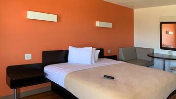 Desk, iron/ironing board, free WiFi, bed sheets