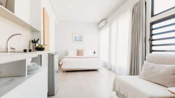 Penthouse Deluxe (Acropolis view Shared Roof Top) | 1 phòng ngủ, trang trí khác biệt