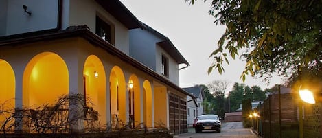 Front of property – evening/night