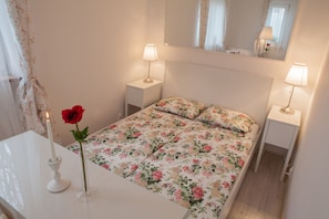 Iron/ironing board, free cots/infant beds, free WiFi, bed sheets