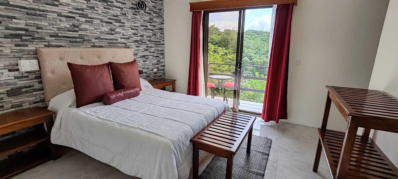 Individually decorated, individually furnished, desk, laptop workspace