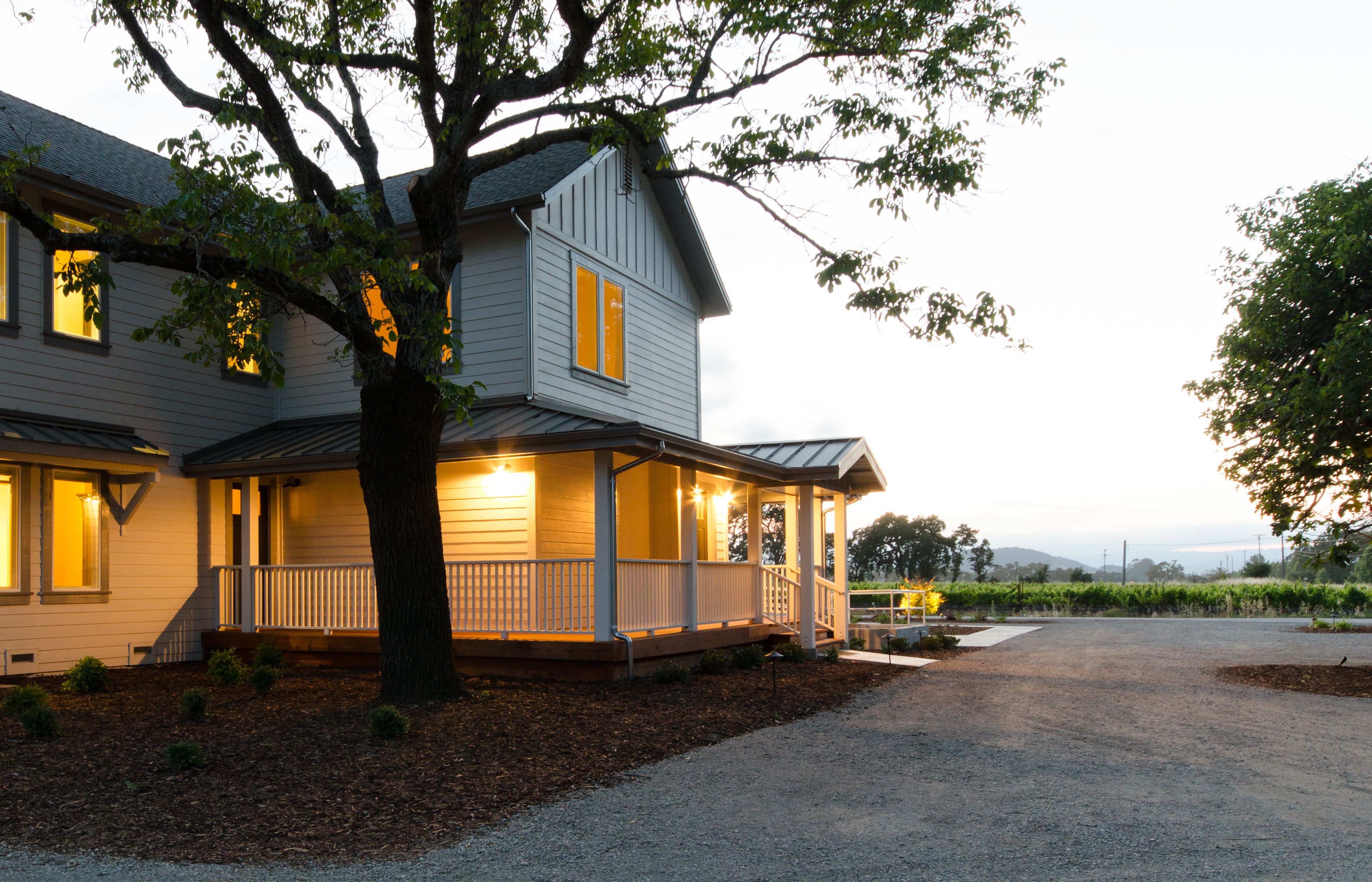 Front of property - evening/night