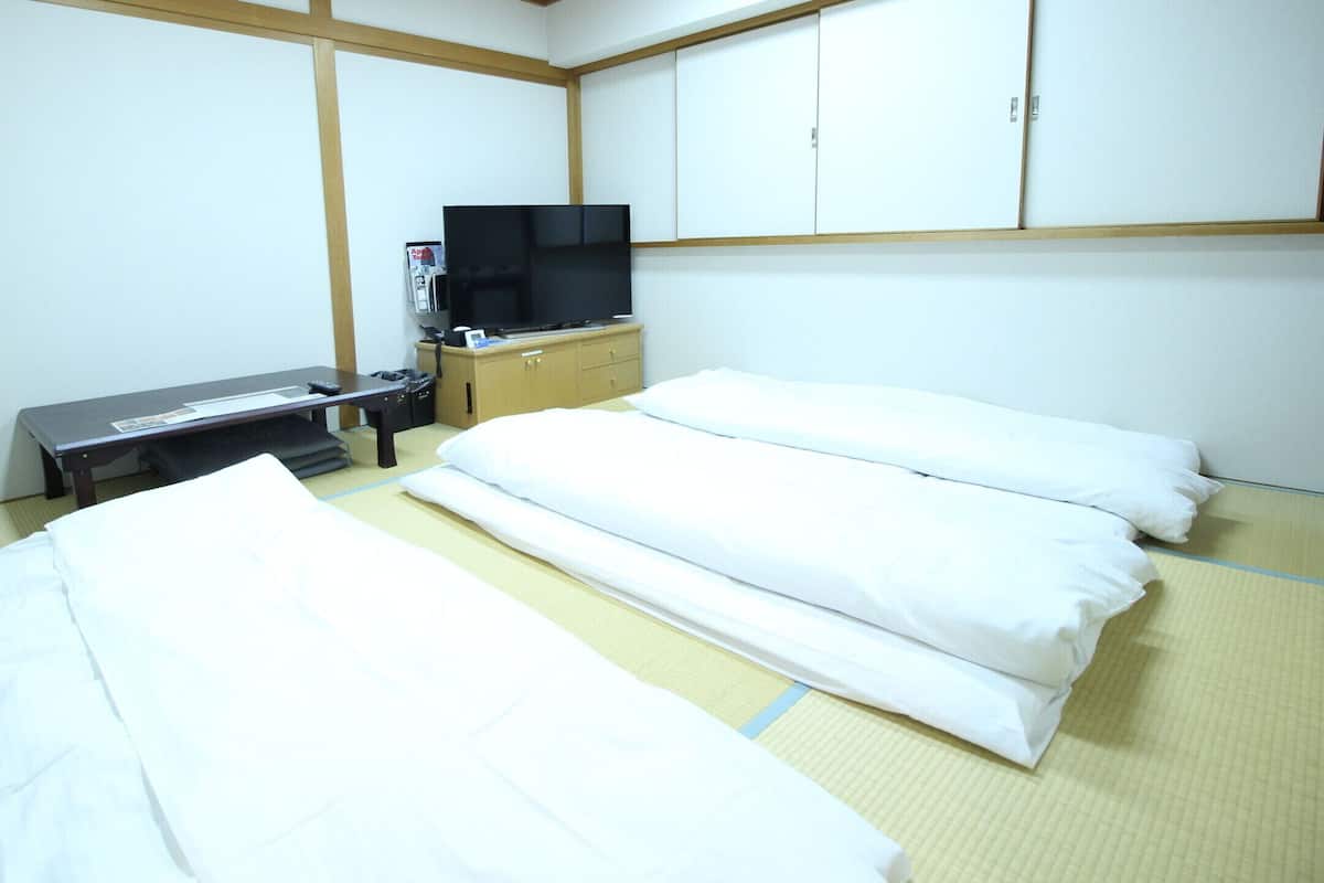 Cubrecamas, tabla de planchar con plancha, wifi gratis y ropa de cama