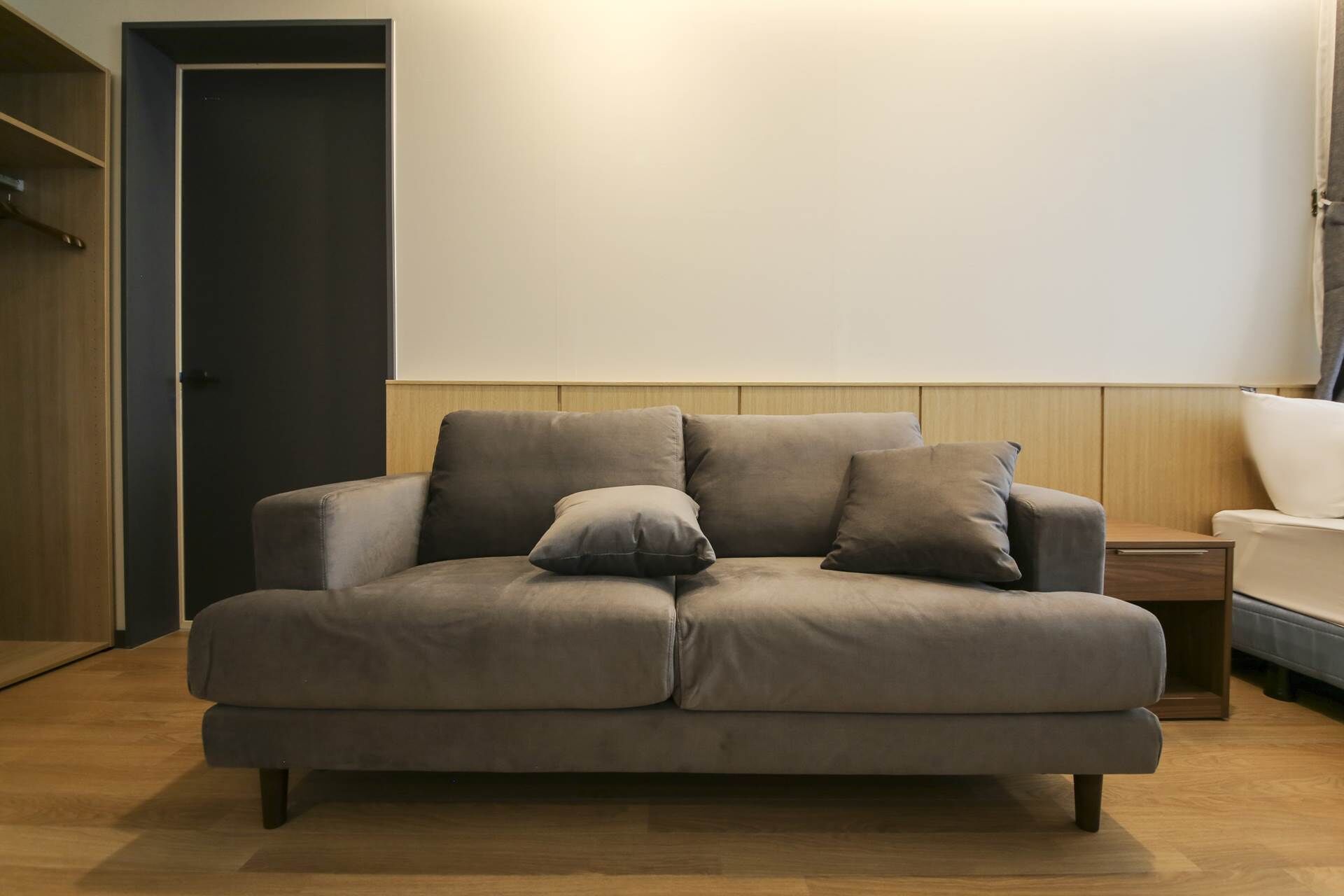 family twin room | living room | 65-inch tv with satellite channels, streaming services