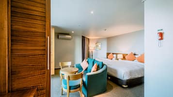 Suite (A) | Mørklægningsgardiner, lydisolering, gratis Wi-Fi, sengetøj