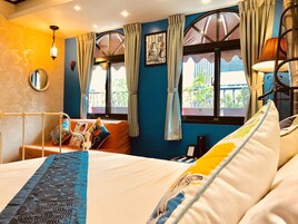 Habitación Gallery doble, 1 cama de matrimonio grande | 2 dormitorios, ropa de cama de alta calidad, edredones de plumas