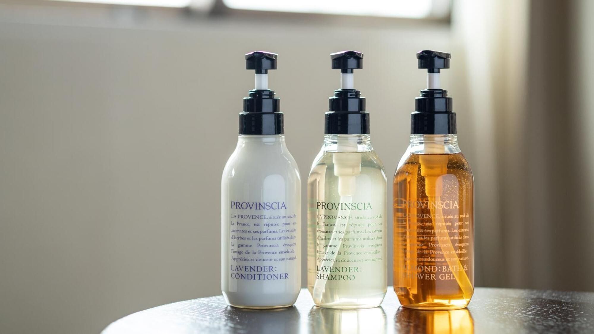 combined shower/bathtub, free toiletries, hair dryer, bathrobes