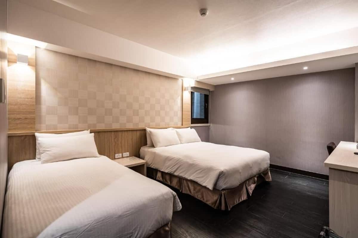 Desk, free WiFi, bed sheets