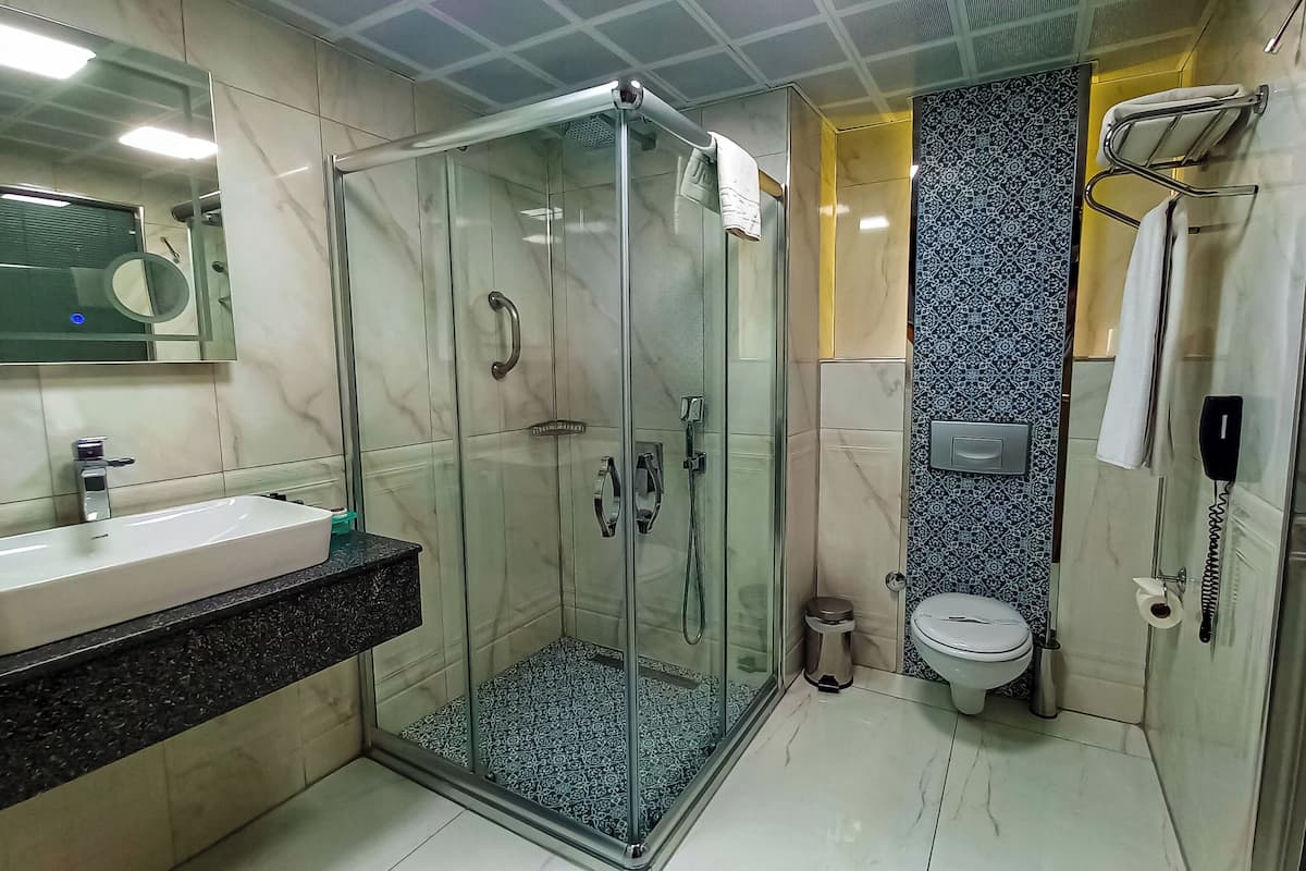 Minibar, caja de seguridad en la habitación y escritorio