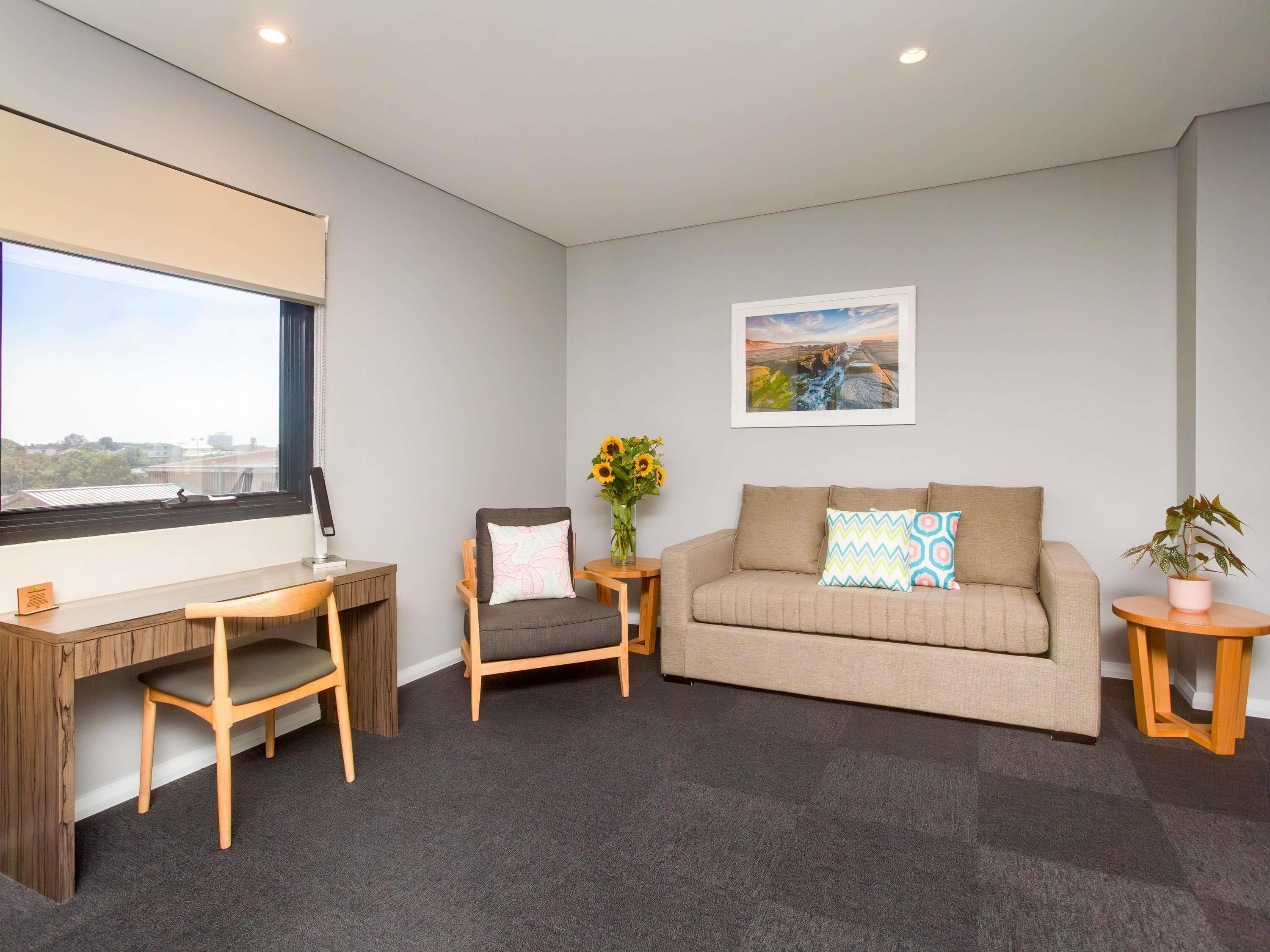 family room, 1 king bed with sofa bed, lake view | premium bedding, in-room safe, desk, soundproofing