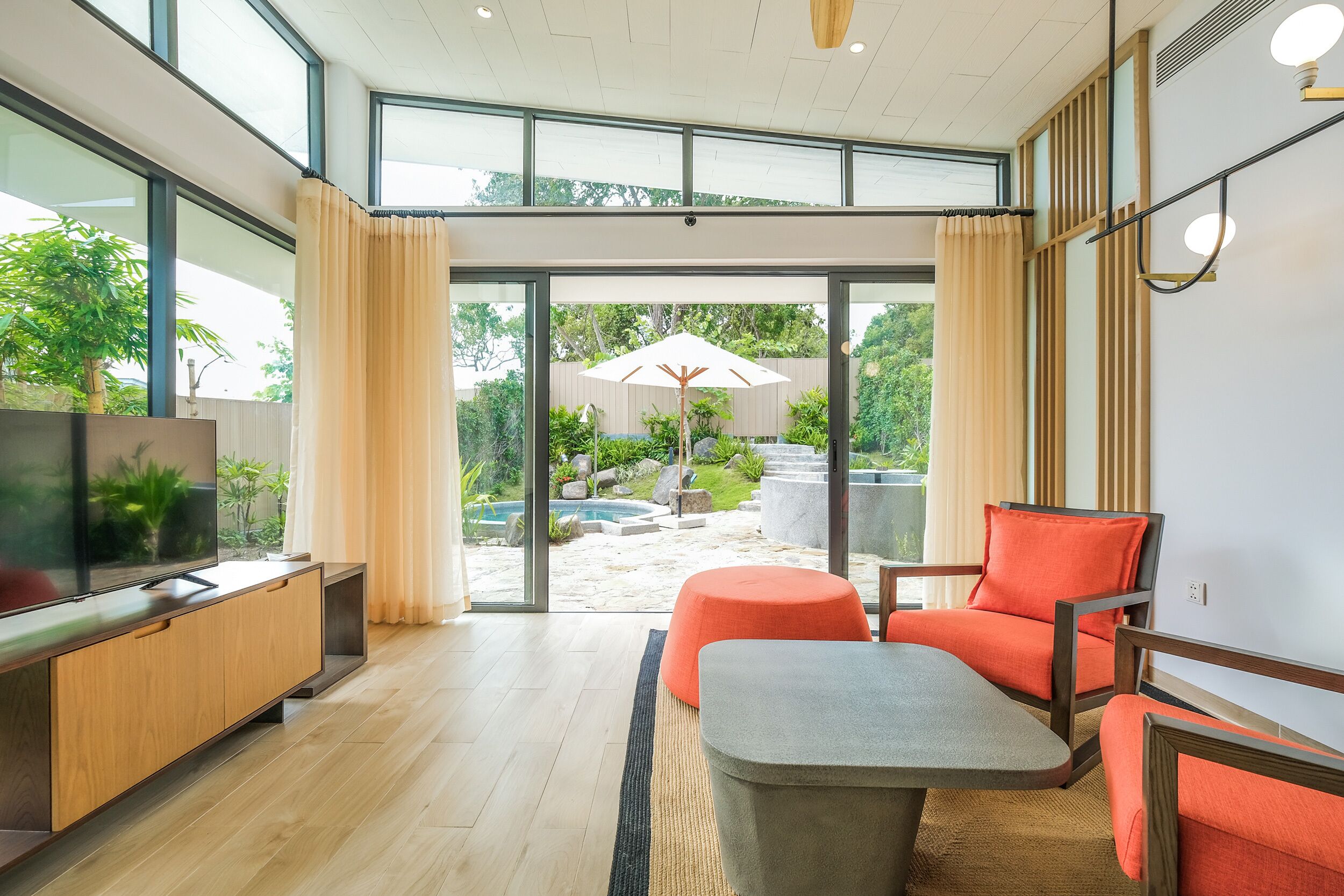 Villa, 1 chambre (Aqua) | Coin séjour