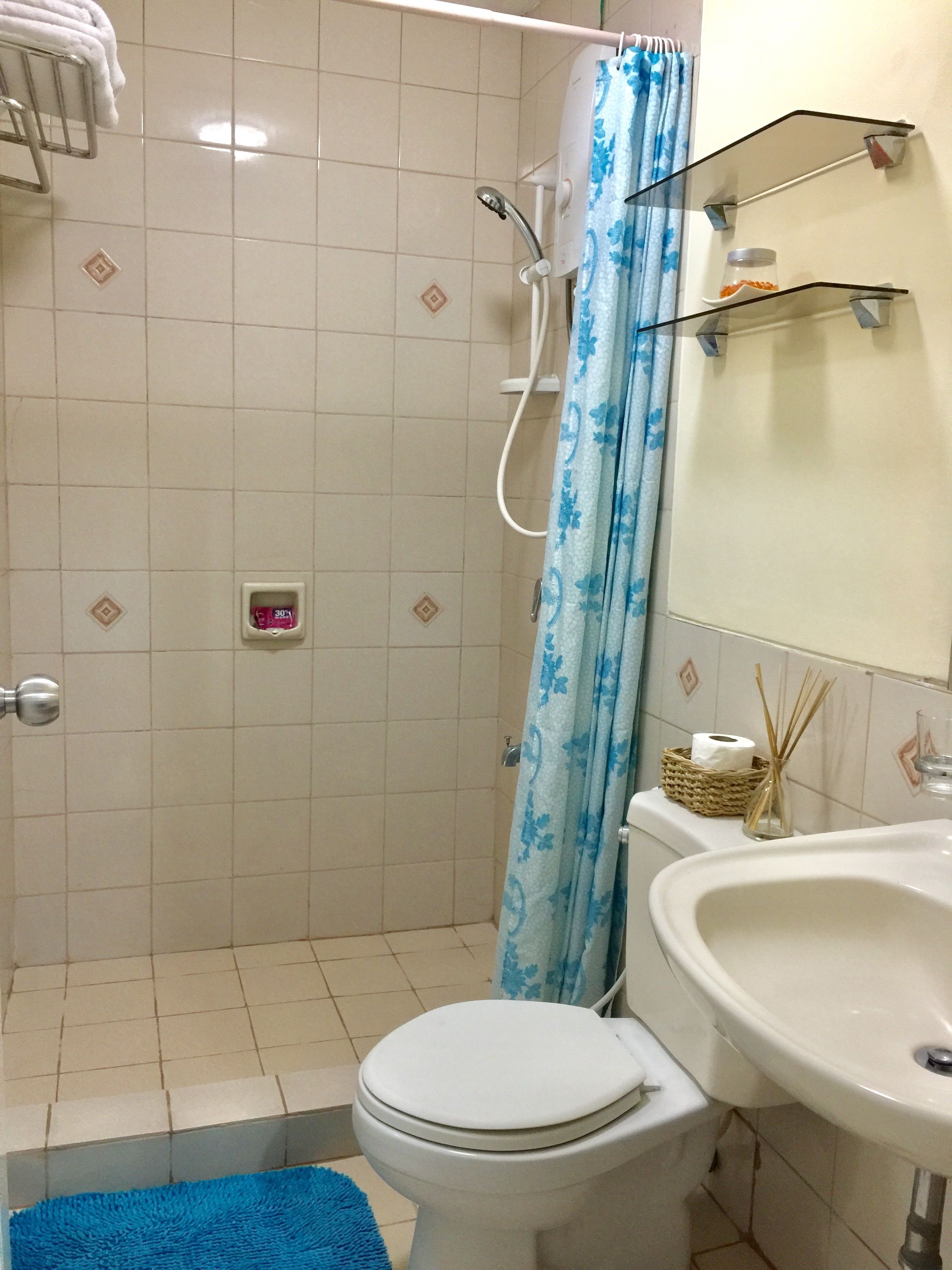 bathroom | shower, free toiletries, hair dryer, bidet