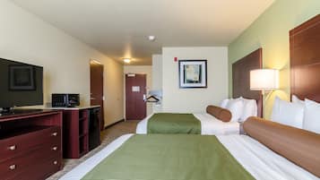 Room, 2 Queen Beds, Non Smoking | Premium bedding, pillow-top beds, in-room safe, desk