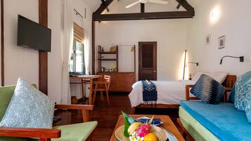 Deluxe Double Room, 1 King Bed, Non Smoking, Garden View | 1 bedroom, premium bedding, pillow-top beds, minibar