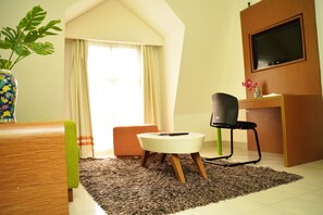 Suite Room Include Breakfast | Living area | LCD TV