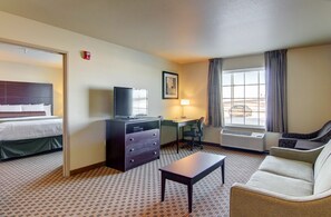 Suite, Multiple Beds, Accessible, Non Smoking | Premium bedding, in-room safe, desk, laptop workspace