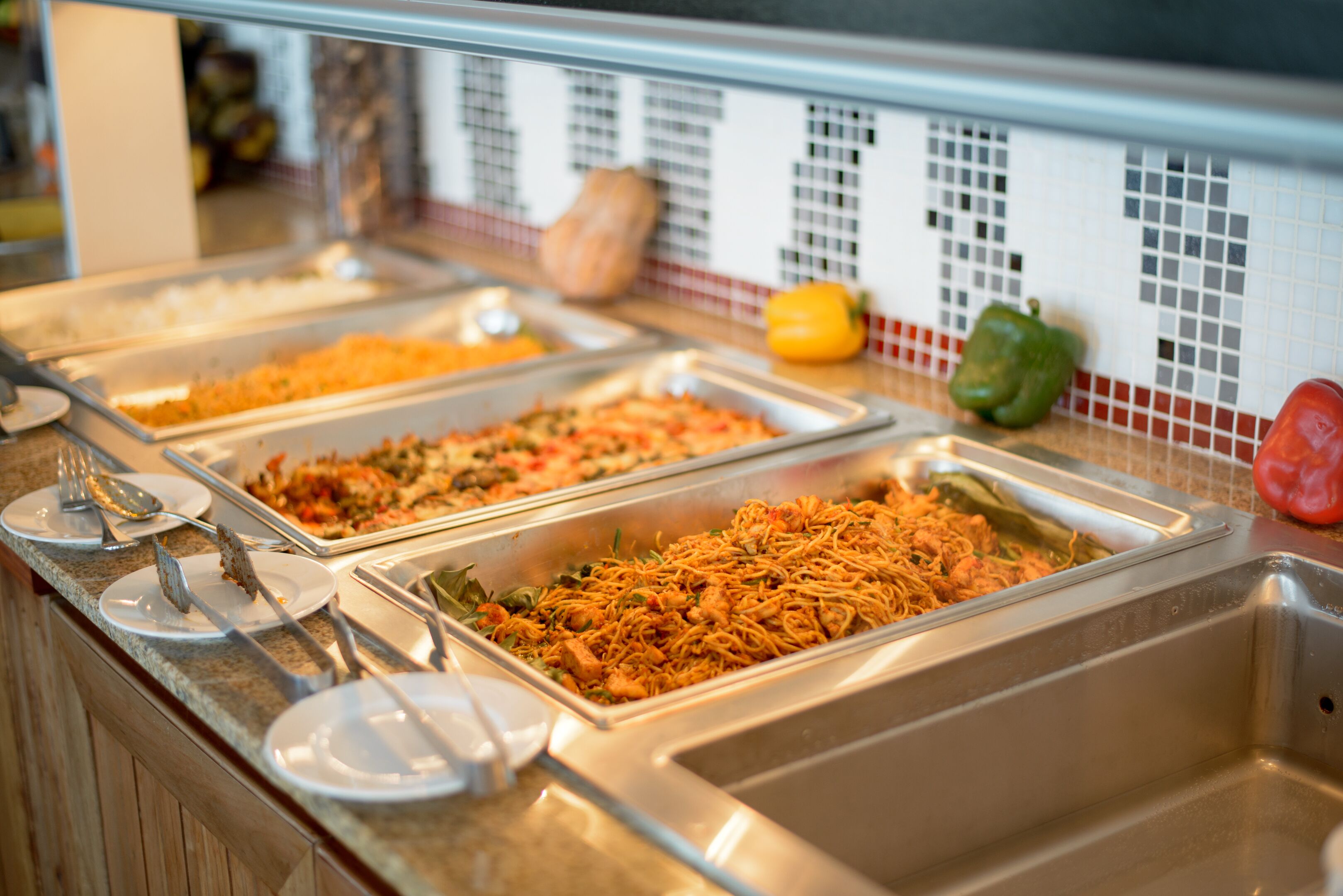 Daily buffet breakfast for a fee