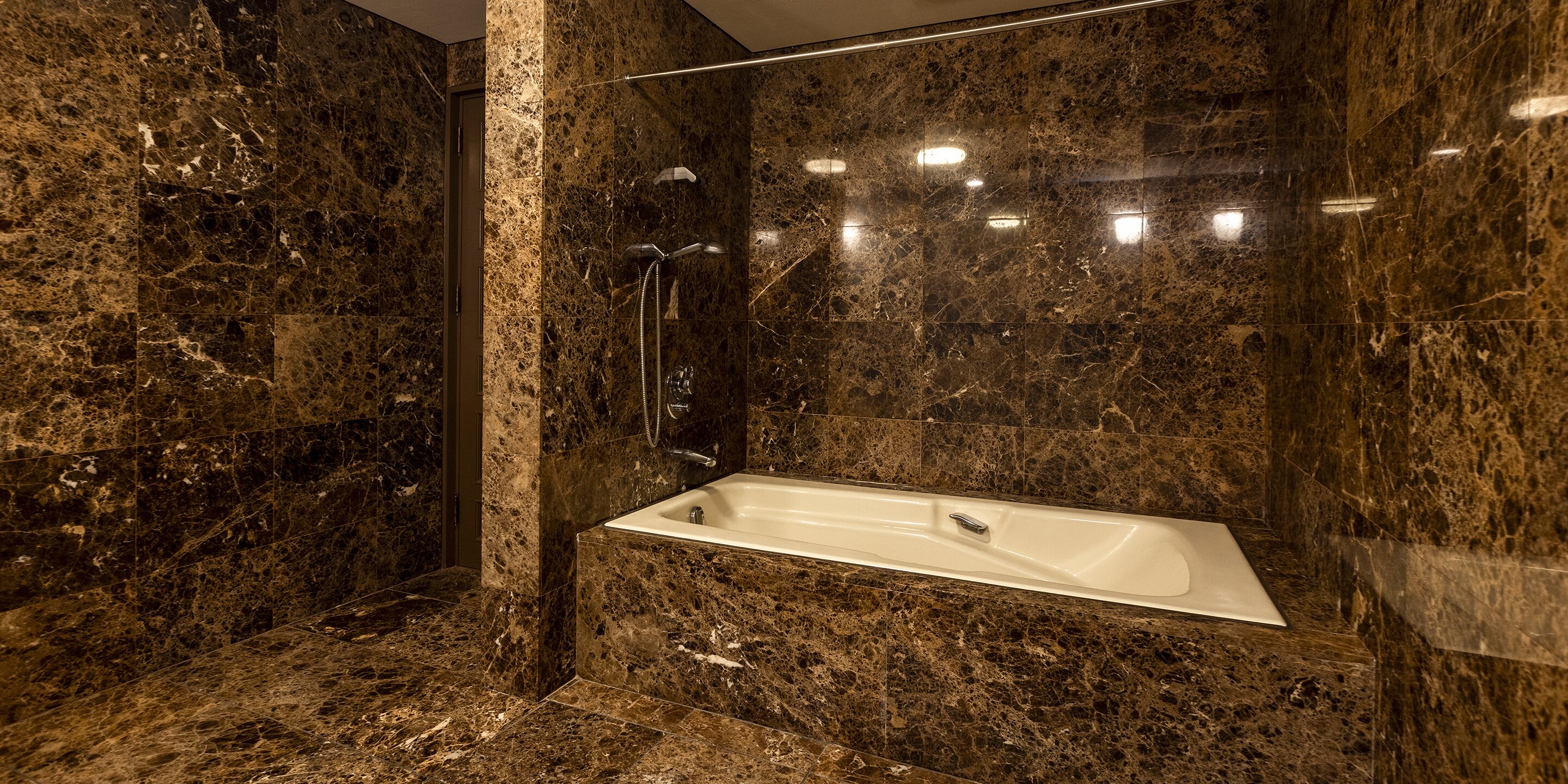 free toiletries, hair dryer, bathrobes, slippers