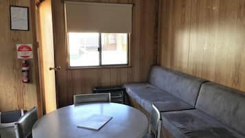 Economy Cabin - Sleeps 4 | Living area | LCD TV