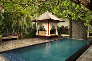 Luksus-villa - 1 kingsize-seng - privat pool - udsigt til pool (The Royal Orchid) | Privat pool