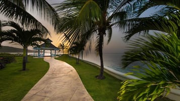 Outdoor wedding area