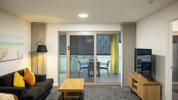 Deluxe-Apartment, 1 Schlafzimmer | Wohnbereich