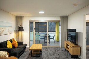 Apartamento Deluxe, 1 habitación | Zona de estar