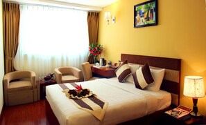 Minibar, in-room safe, desk, blackout curtains