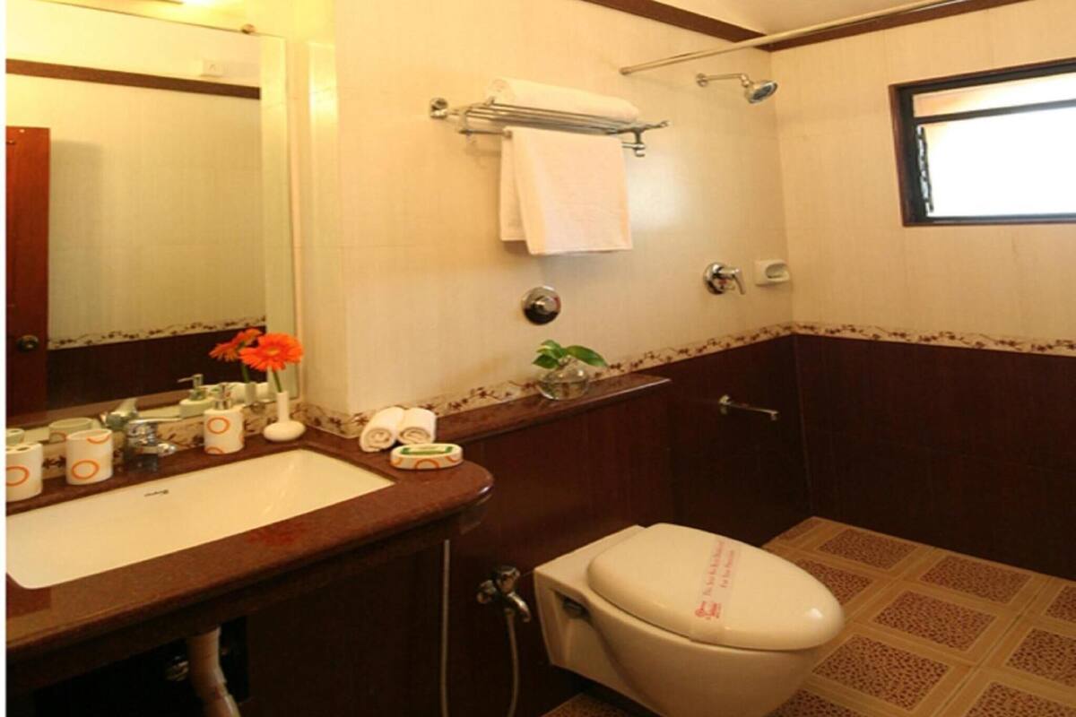 shower, free toiletries, hair dryer, bidet